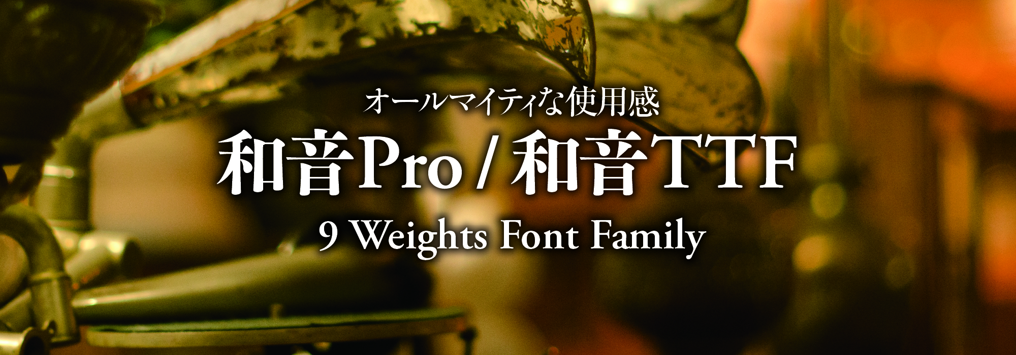 オールマイティな使用感 和音Pro/和音TTF 9 Weights Family